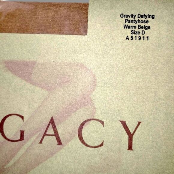 Legacy Pantyhose (2) Body Shaper Black & Warm Beige Gravity Defying Size D‎ - Picture 2 of 6